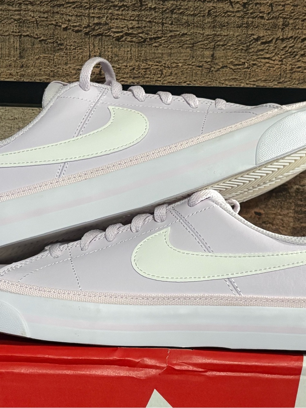 Nike Women’s 7.5, or youth 6 Light Pink Low-Top Sneakers with Cream Swoosh